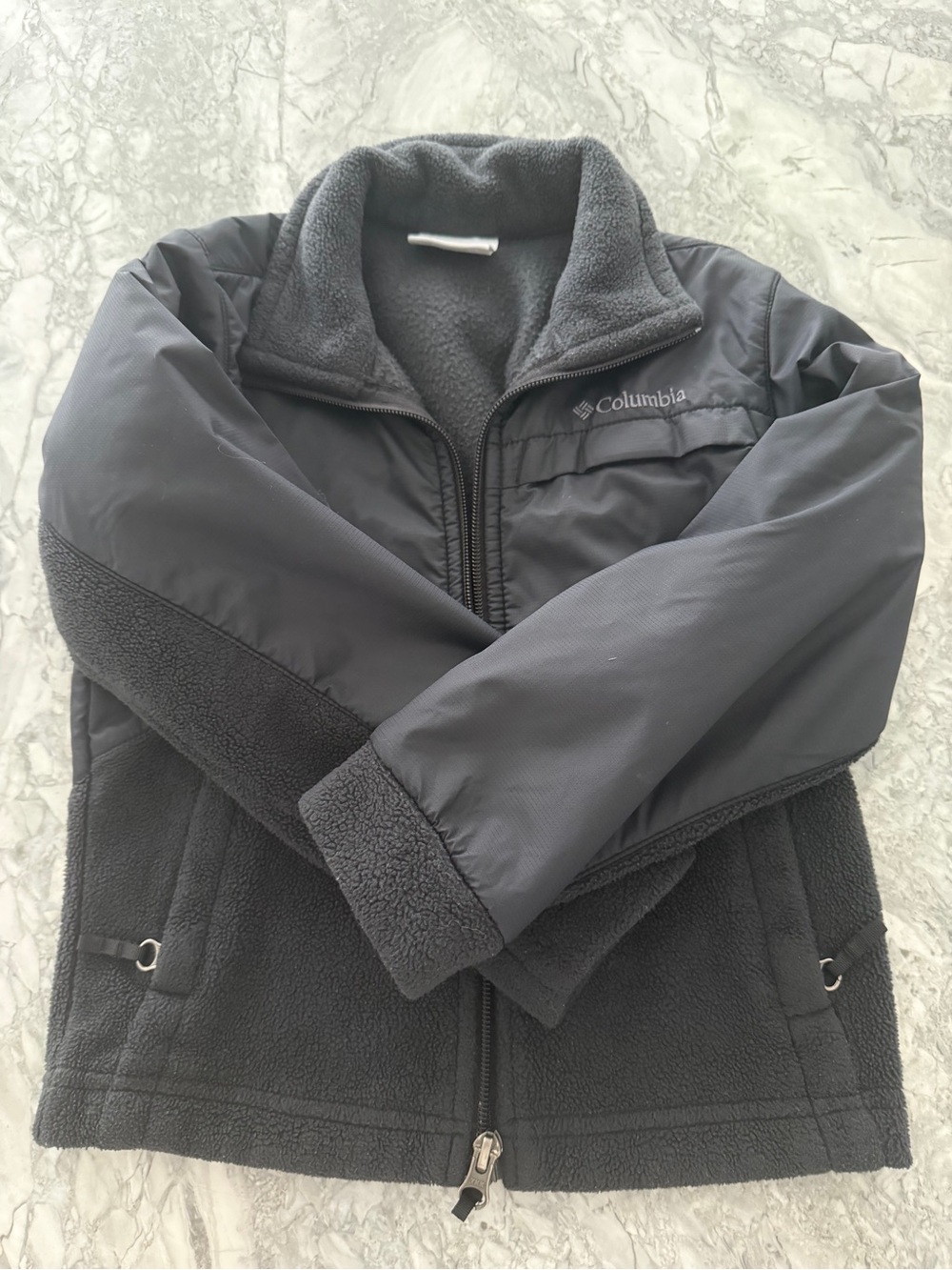 Columbia Kids Black Zip-Up Fleece Jacket